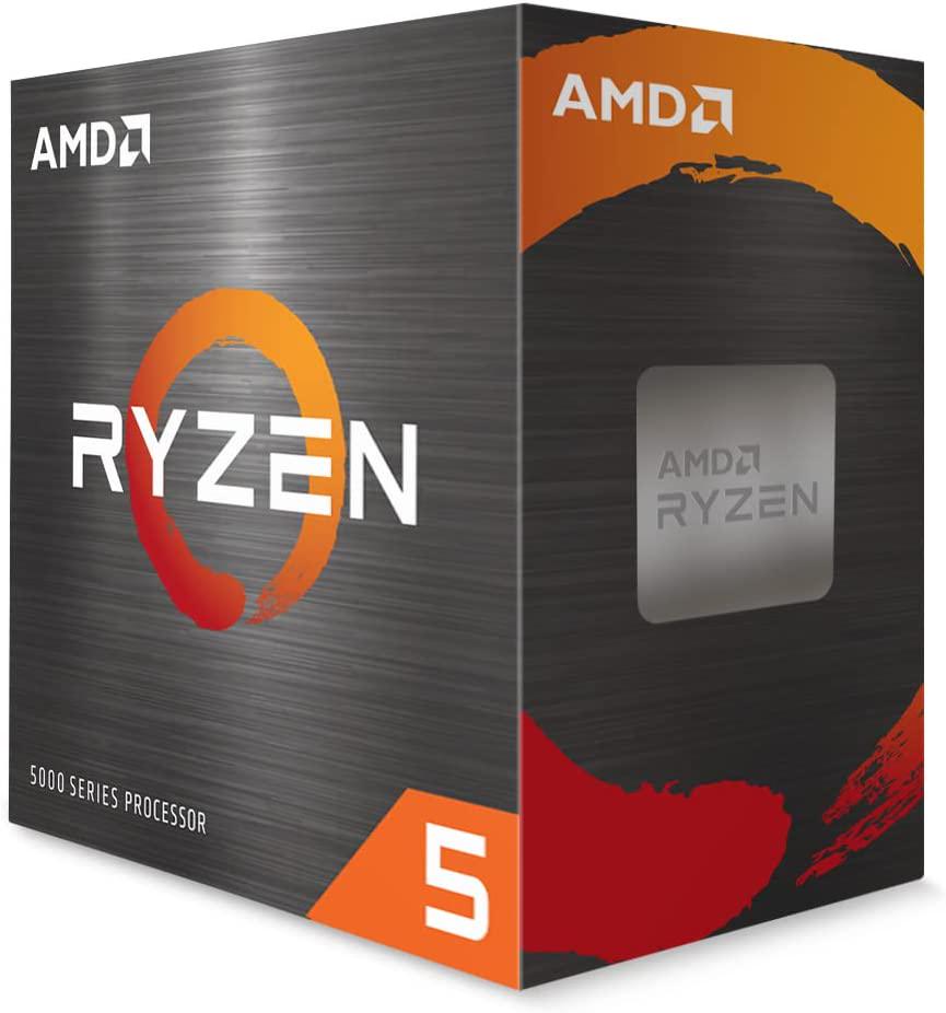 AMD, AMD Ryzen 5 5600 6-Core, 12-Thread Unlocked Desktop Processor with Wraith Stealth Cooler, Ceramic Gray
