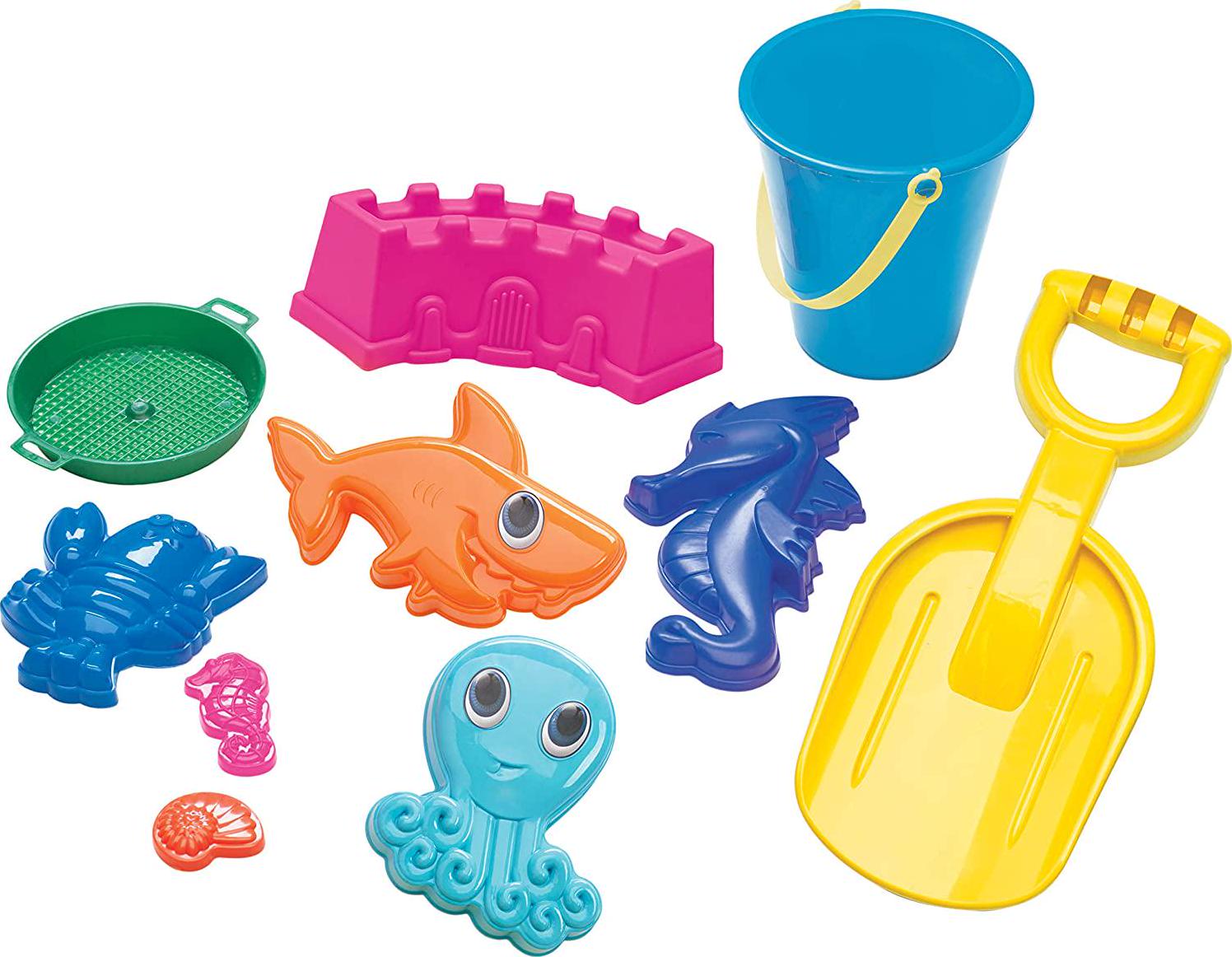 American Plastic Toys, American Plastic Toys 2660 Kids Beach Toy Value Set, 10 Piece